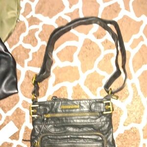 Montana West - Faux Leather Crossbody - Black, Bronze